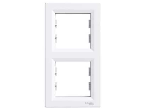 Schneider Electric Dobbelramme Asfora hvit (EPH5810221)