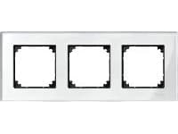 Schneider Electric Merten M-Elegance triple frame, glass, brilliant white (MTN404319)