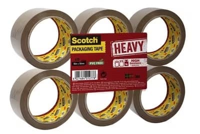 Scotch Packing tape Scott heavy 50mmx66m brown 6/p