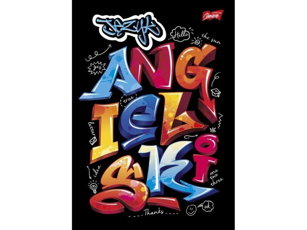 St. Majew Notebook Notebook A5, 60k, grille, English with brace