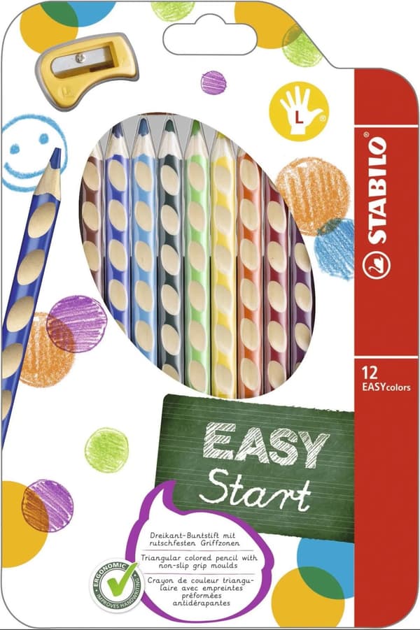 STABILO EASYcolors, Multifärg, 12 styck