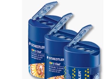 STAEDTLER Noris Club - Blyantspisser med beholder - 2 hull - metall, polystyren