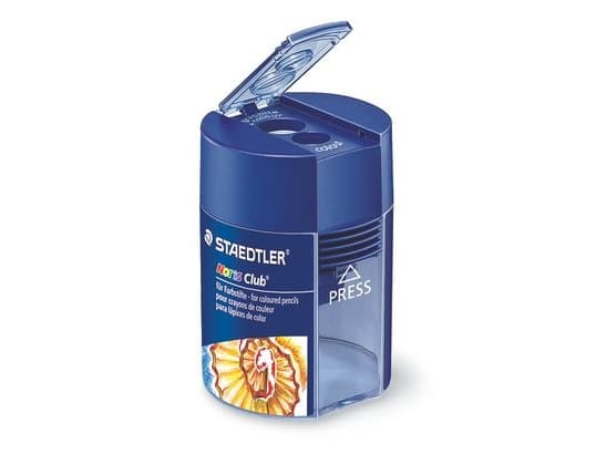 STAEDTLER Noris Club - Blyantspisser med beholder - 2 hull - metall, polystyren