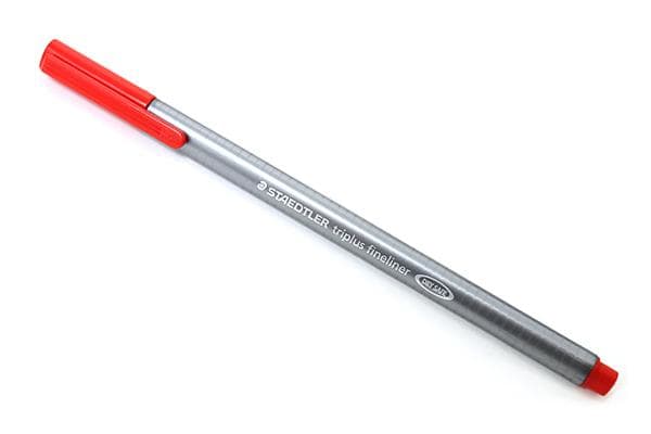 STAEDTLER triplus 334 - Fineliner - rød - vannbasert blekk - 0.3 mm - superfin