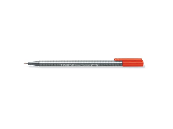 STAEDTLER triplus 334 - Fineliner - rød - vannbasert blekk - 0.3 mm - superfin
