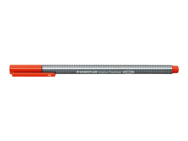 STAEDTLER triplus 334 - Fineliner - röd - vattenbaserat bläck - 0.3 mm - superfin