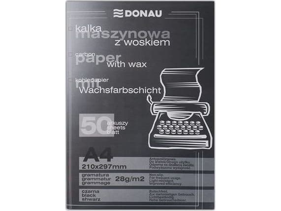 Carbon paper A4, black, 50 sheets CDON