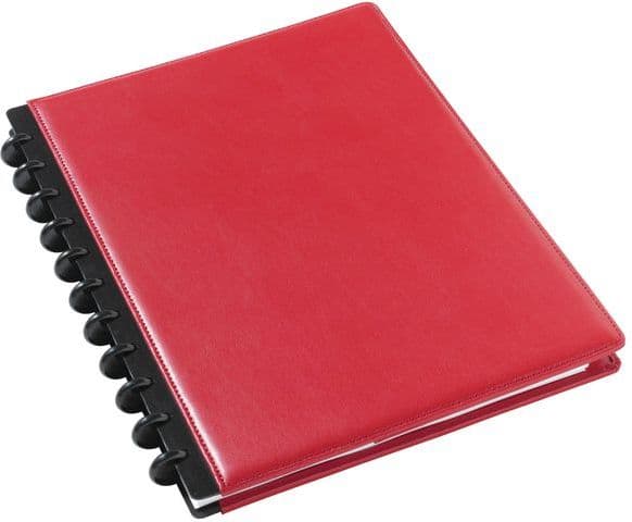 Staples Leather notebook ARC A4, red, 60 sheets (C57198)