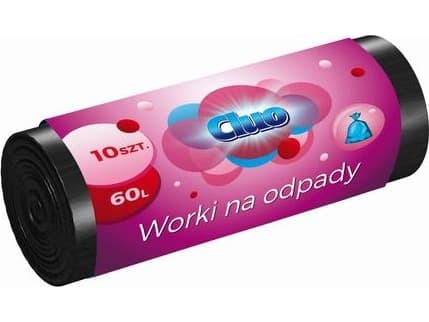 Staples Worki na śmieci cluo ldpe 60l svart 10/rol