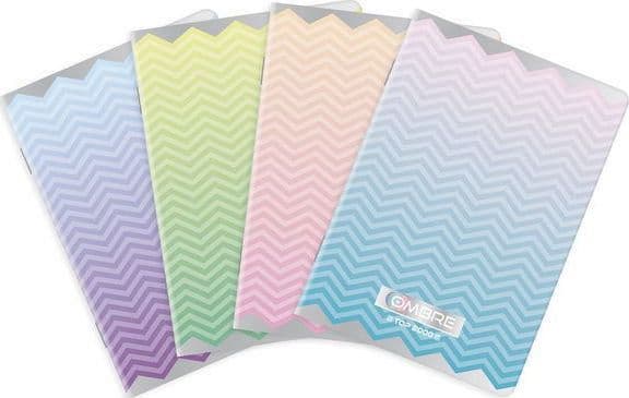 Staples Zeszyt top-2000 ombre powder a4 96k 70g kratka mix pastel