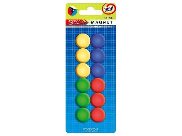 Flipchart Starpak Colorful Magnets 20mm/12pcs/(244150)
