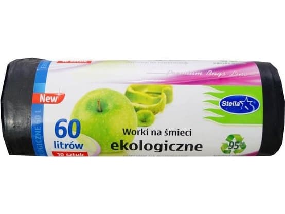 Stella Pack STELLA PACK Ecological garbage bags, 60l, 10 pcs per roll