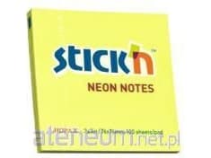 Stickn Notebook selvklebende neongul (155275)