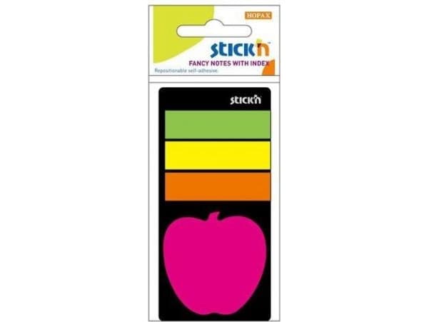 Stickn Indexing tabs neon + notebook apple (165778)