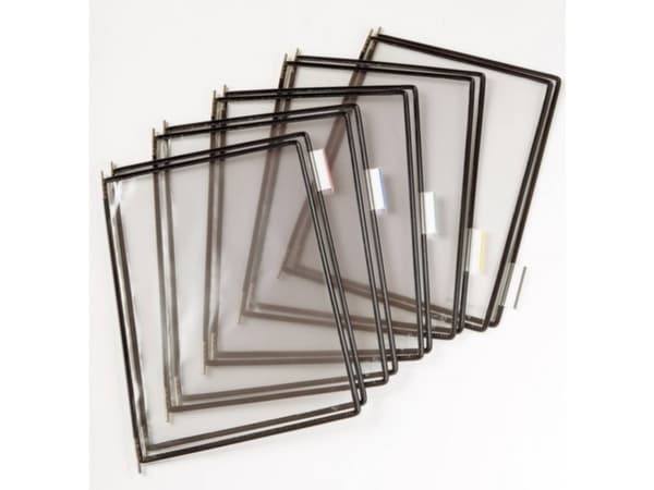 Tarifold Lommer PVC A4 10st Sort