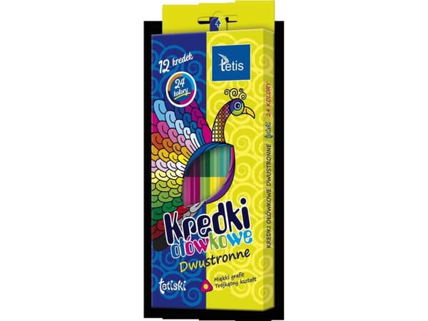 Tetis Crayons Tetiski triangular two-hundred. 12 pcs. 24 TETIS cols