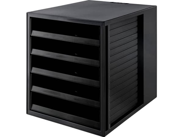 HAN 14018-13, Sort, A4, 5 skuffer, 238 x 305 x 45 mm, 275 x 330 x 320 mm, 1 stykker