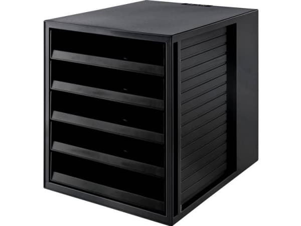 HAN 14018-13, Sort, A4, 5 skuffer, 238 x 305 x 45 mm, 275 x 330 x 320 mm, 1 stykker
