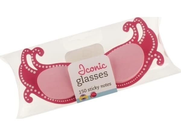 Thinking Gifts Glasses - rosa klistrelapper
