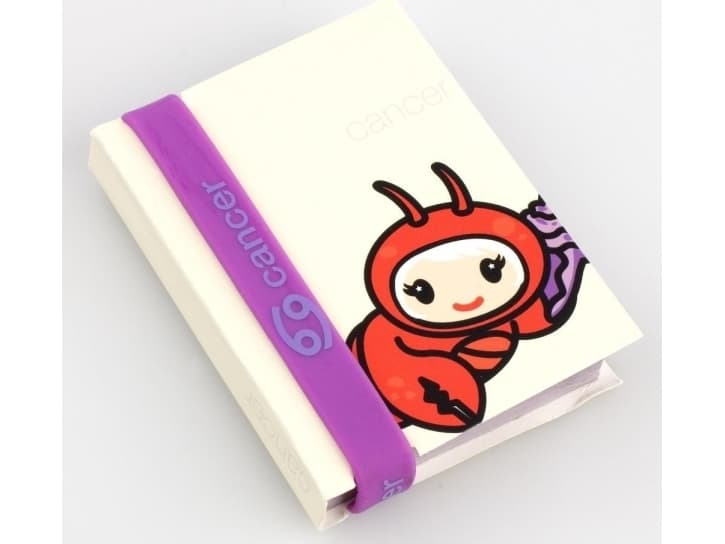 Thinking Gifts Zodiac - notebook with a wristband - Cancer (335077)