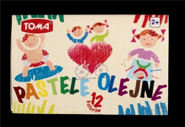Toma oljepastellkritor 12 färger