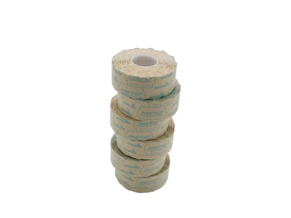 Meto prisetiket aftagelig 26x12 mm hvid 1500 stk./pr. rulle - (karton á 36 ruller)
