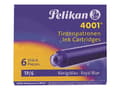 Miniatyrbilde 2 av 3: Pelikan 4001 TP/6 - Blekkpatron - kongelig blått - 0.8 ml (en pakke 6) - for Pelikano P481; R480; Junior P67