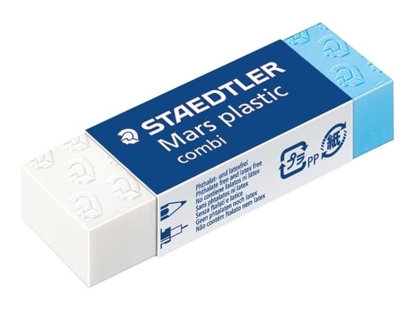STAEDTLER Mars plast combi - Udvisker - 6,5 x 2,3 x 1,3 cm