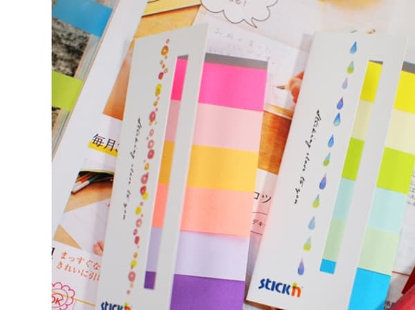 Indeksfaner Papir 6st 45x15 30 Blad Assorterat Spring