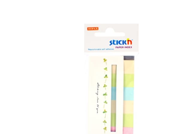 Stickn Indeks bokmerker. papirblanding 6 farger neon Eco (242349)