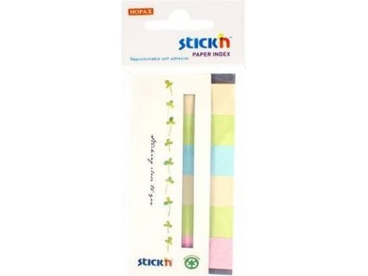 Stickn Indeks bokmerker. papirblanding 6 farger neon Eco (242349)