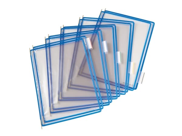 Tarifold Lommer PVC A4 10st Blå