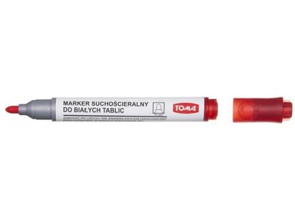 Tom Marker for whiteboards 4 colors + wipe (TO-266 Z05)