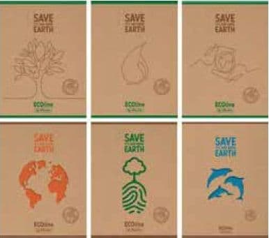 Herlitz Notebook A5/60K Eco grid (5 pieces)