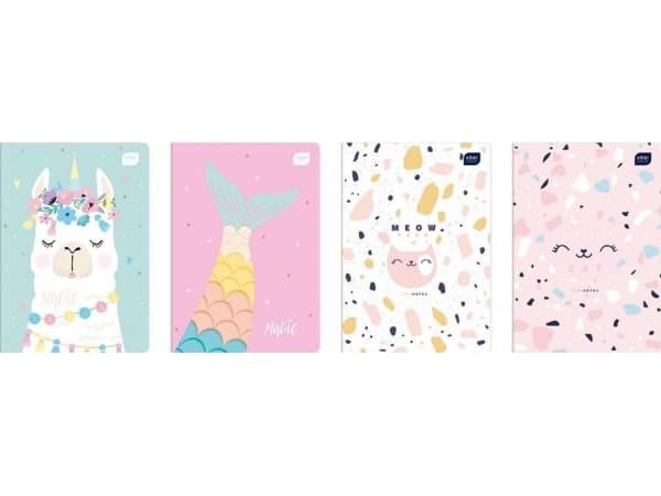 Interdruk Notebook A5/16K colorful line Trends Girls (20 pcs)