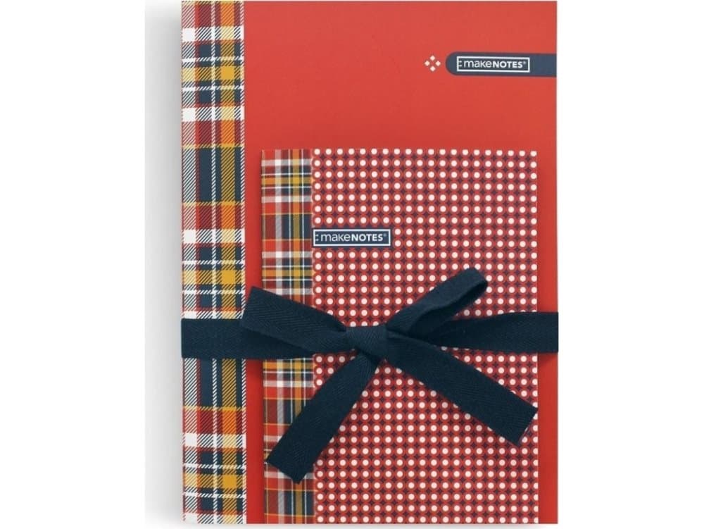 Make Notes Cozy Notebook set A5 + A6 red