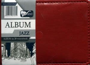 Elefant Album Jazz for 20 business cards A7 red - WIKR-0995363