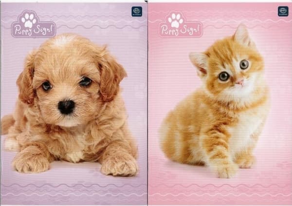 Interdruk Notebook A5/16K UV checker Puppy Sign (20 pcs)