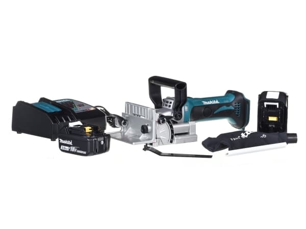 Makita DPJ180RFJ, 10 cm, 6500 RPM, Sort, Blå, Grå, 35,1 cm, Batteri, 3,1 kg