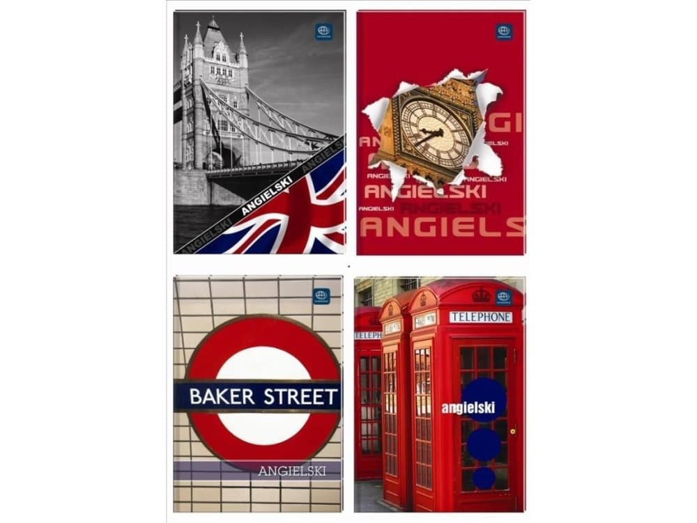 Interdruk Zeszyt A5/60K Thematic grille J.English (10 pieces)