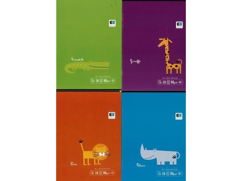 Interdruk Notebook A5/16K colorful line Black & Blue (20 pcs)