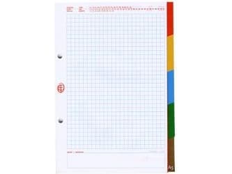 Interdruk File for A5 ring binder lux with color registers - WIKR-005672