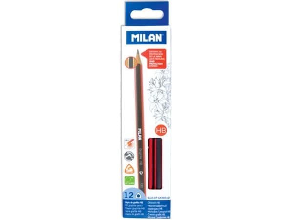 Triangular HB pencil (12pcs) MILAN