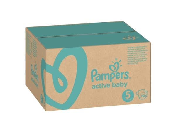 Pampers Active-Baby kuukausilaatikko 150 kpl.
