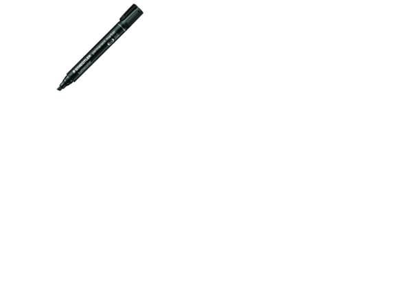STAEDTLER Lumocolor 350 - Markør - permanent - svart - 2-5 mm