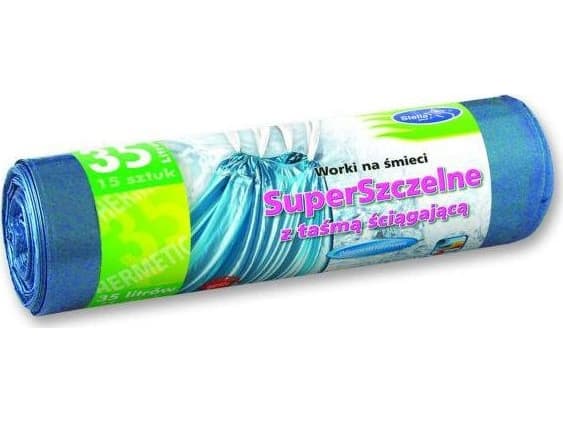 Stella Pack STELLA PACK Supertette søppelsekker med tape 35L, 15 stk på rull