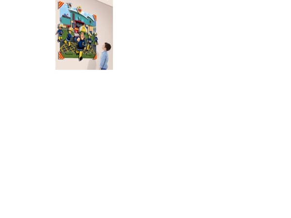 Walltastic PROMO Veggdekorasjon 3D Brannmann Sam 44609 121,92x152,4cm p12 Walltastic