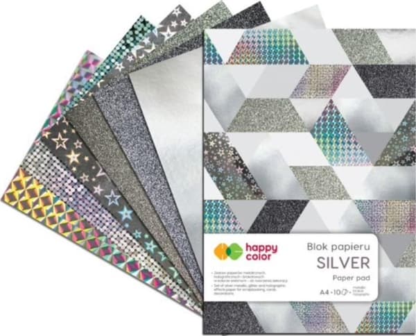 Happy Color Blok A4/10K Silver 150g-230g HAPPY COLOR