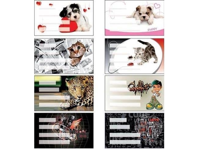 Panta Plast Girls notebook stickers 24 pcs.