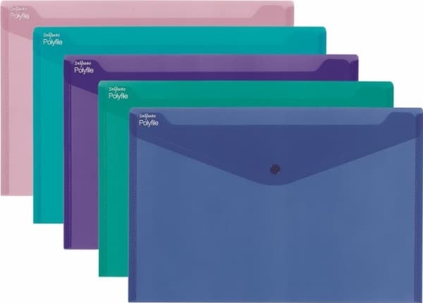 Snopake A4 envelope bag mix (5 pcs)